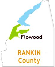 Map of Flowood and Rankin County